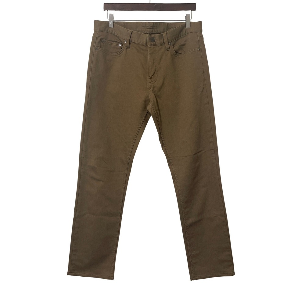 Banana Republic Traveler Slim Fit Khaki Chino Pants Mens 33x32 Casual Office